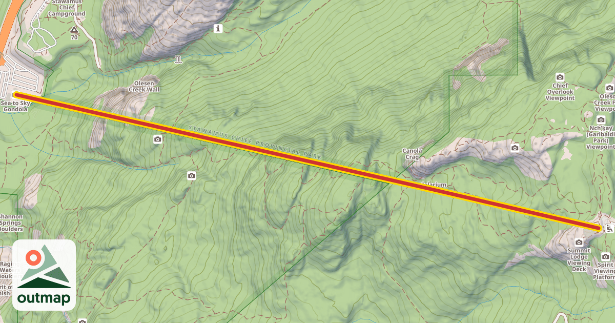 Map of Sea to Sky Gondola