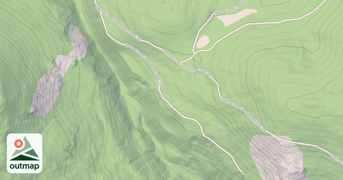 Map of USFS Motor Vehicle Use Map Roads {714EBE5F-7CC1-4E83-AC7B-3D7731134B1D}