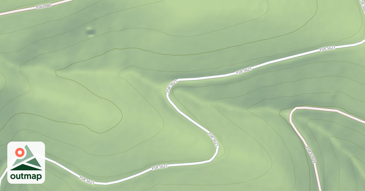 Map of (FDR) LICK CREEK