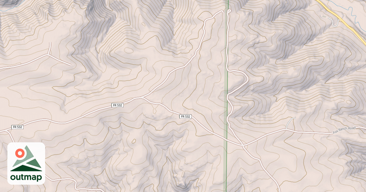 Map of FOX CREEK SPUR K