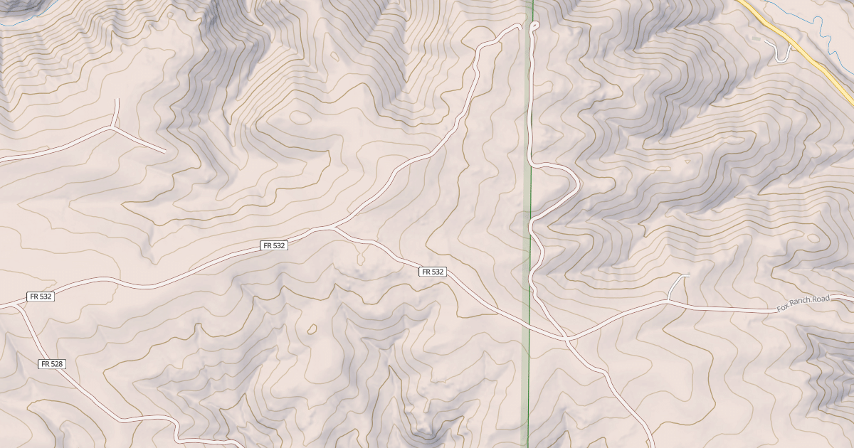 Map preview of FOX CREEK SPUR K