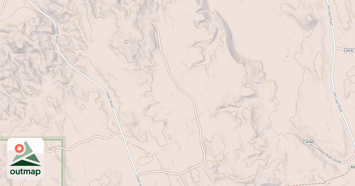 Map of ODELL POND