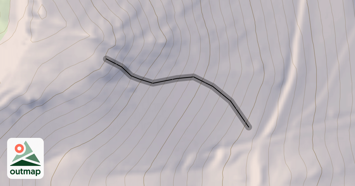 Map of Aorangi Chutes