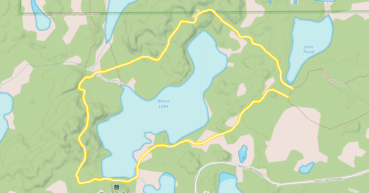 Map preview of Rhein Lake Loop