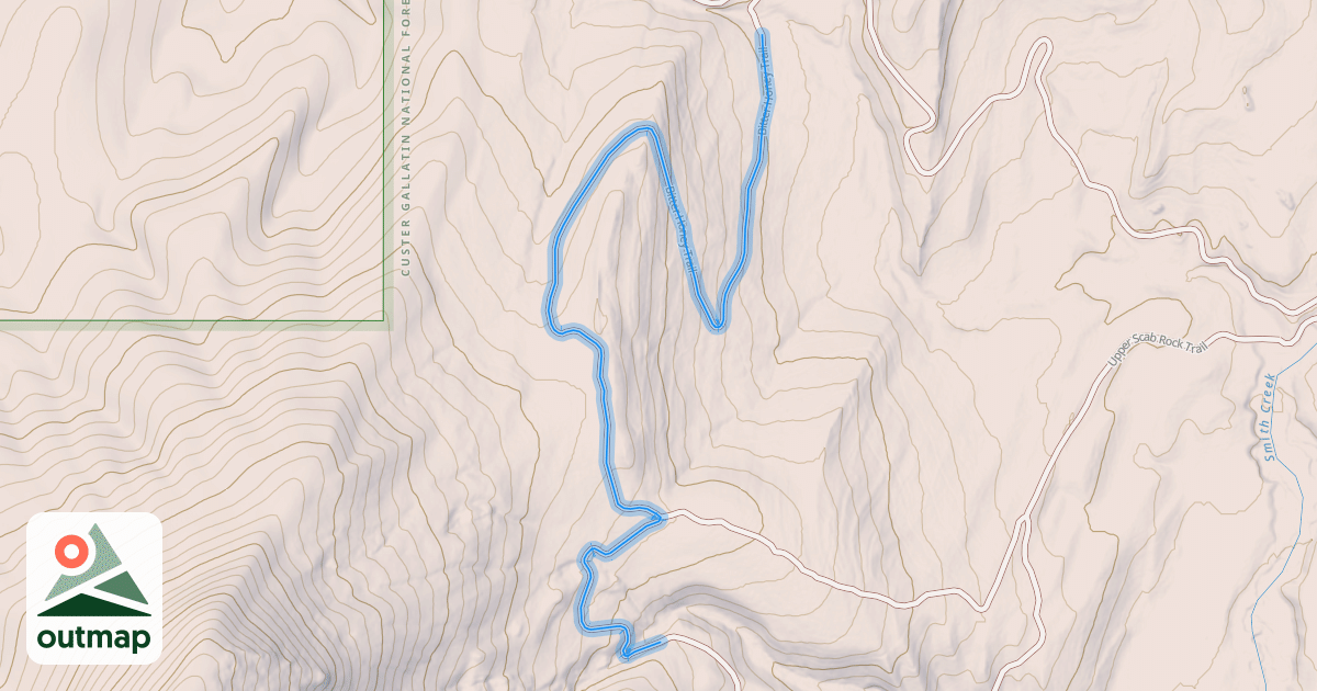 Map of Bitter Honey Trail