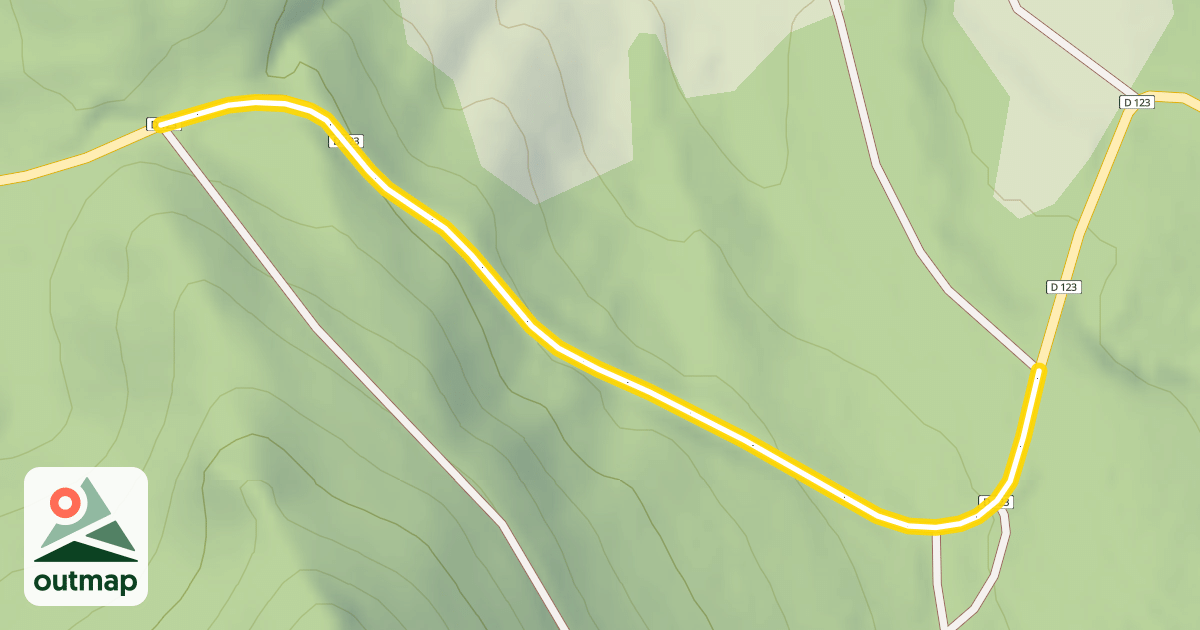 Map of Route du Col de la Biche