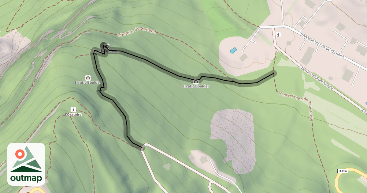 Map of Piste Freeride "La Première