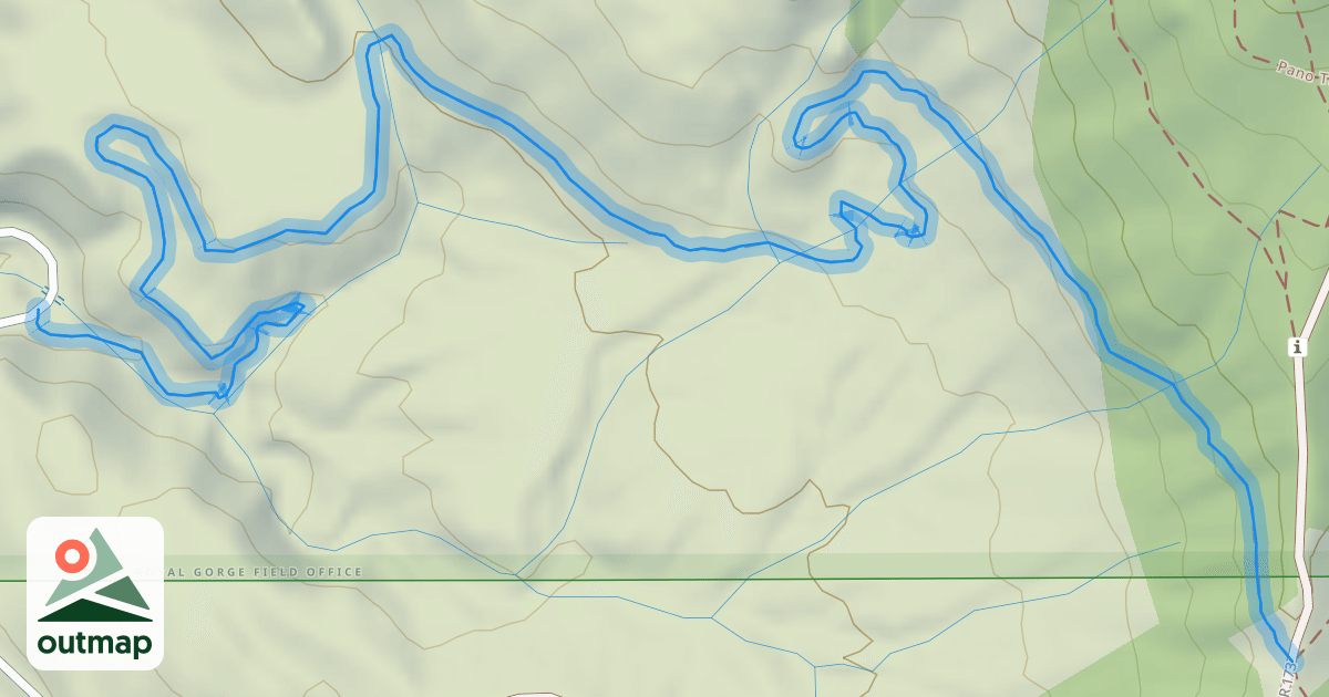 Map of Rusty Lung Trail