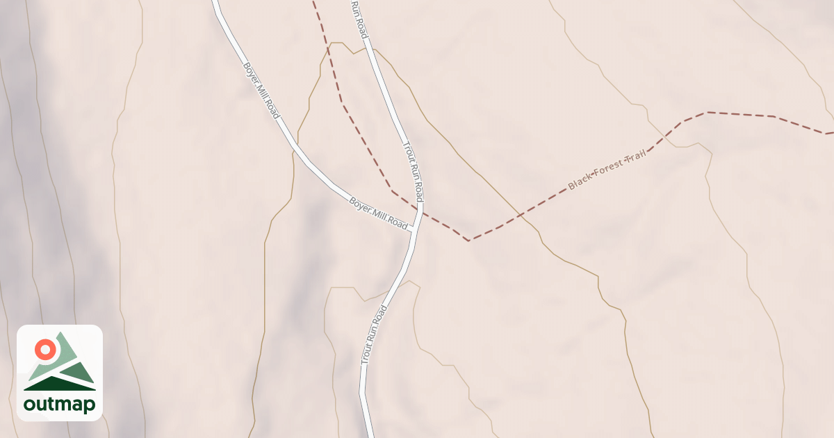 Map of Coudy Pike Snowmobile Trails
