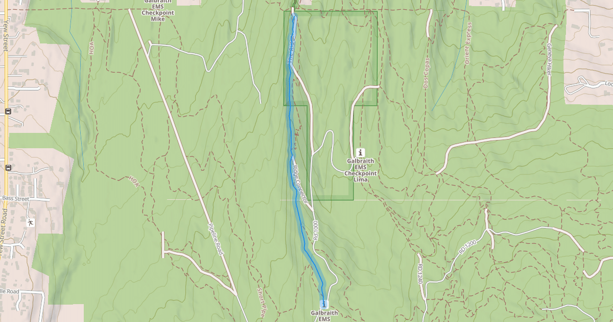 Map preview of Ridge Trail