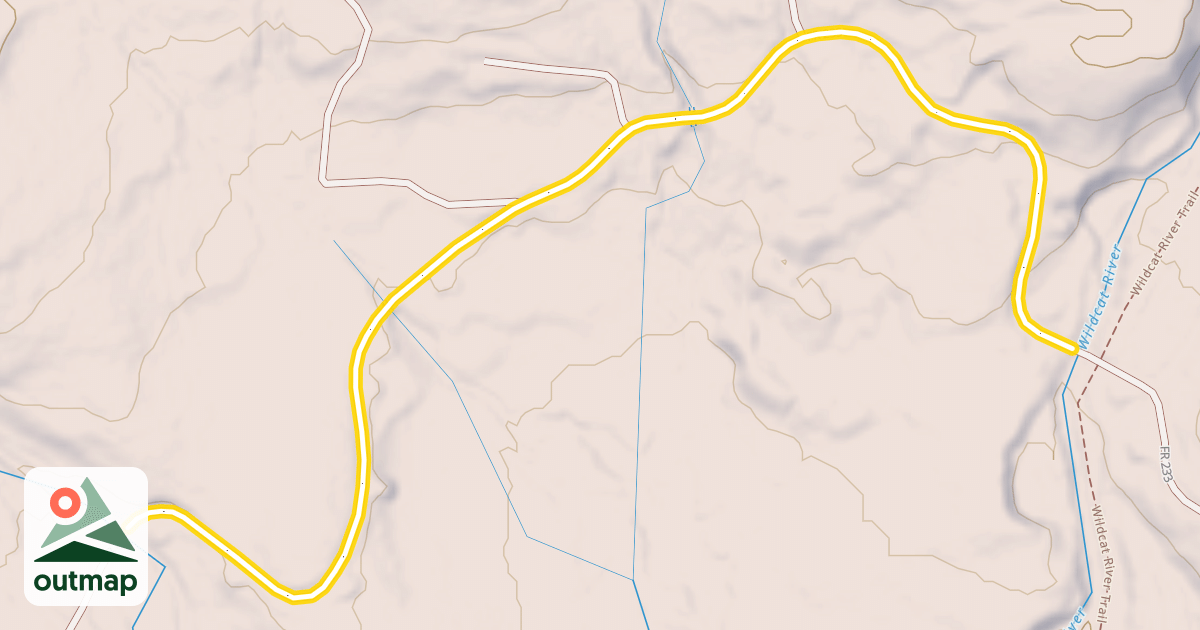 Map of FR 233