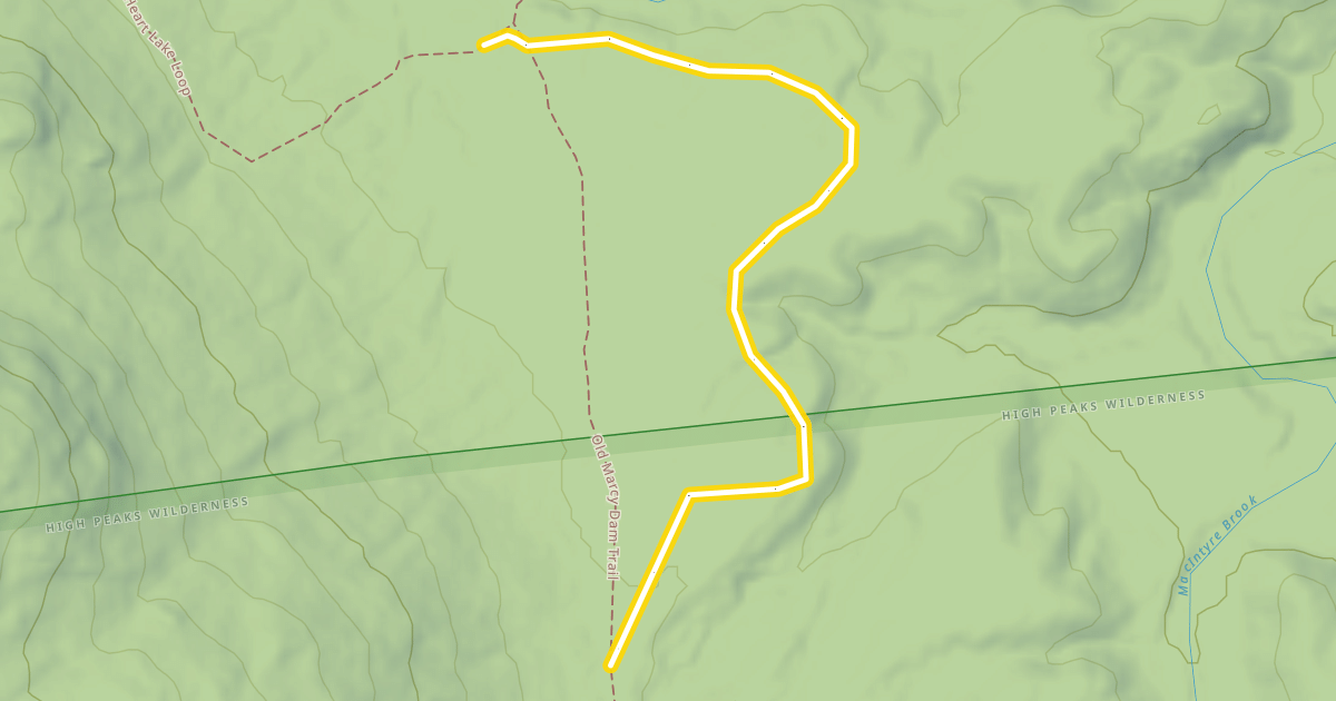Map preview of Outlet Brook Loop