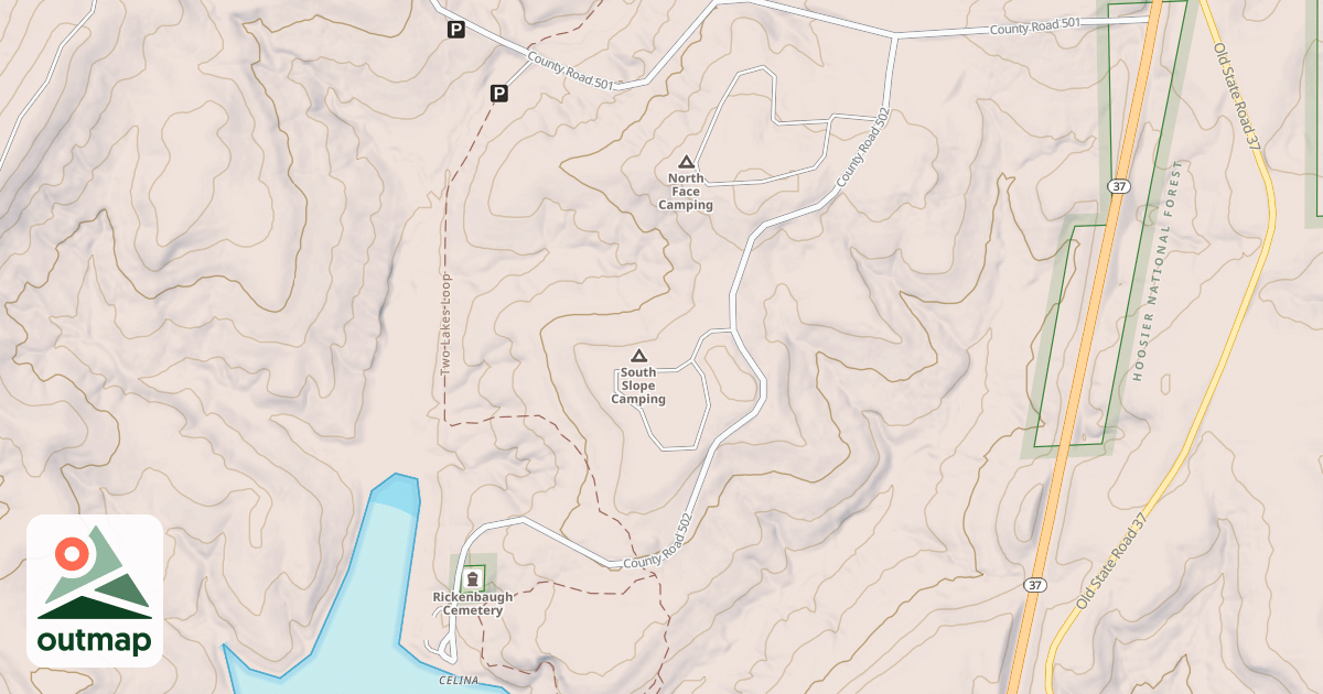 Map of CELINA LAKE