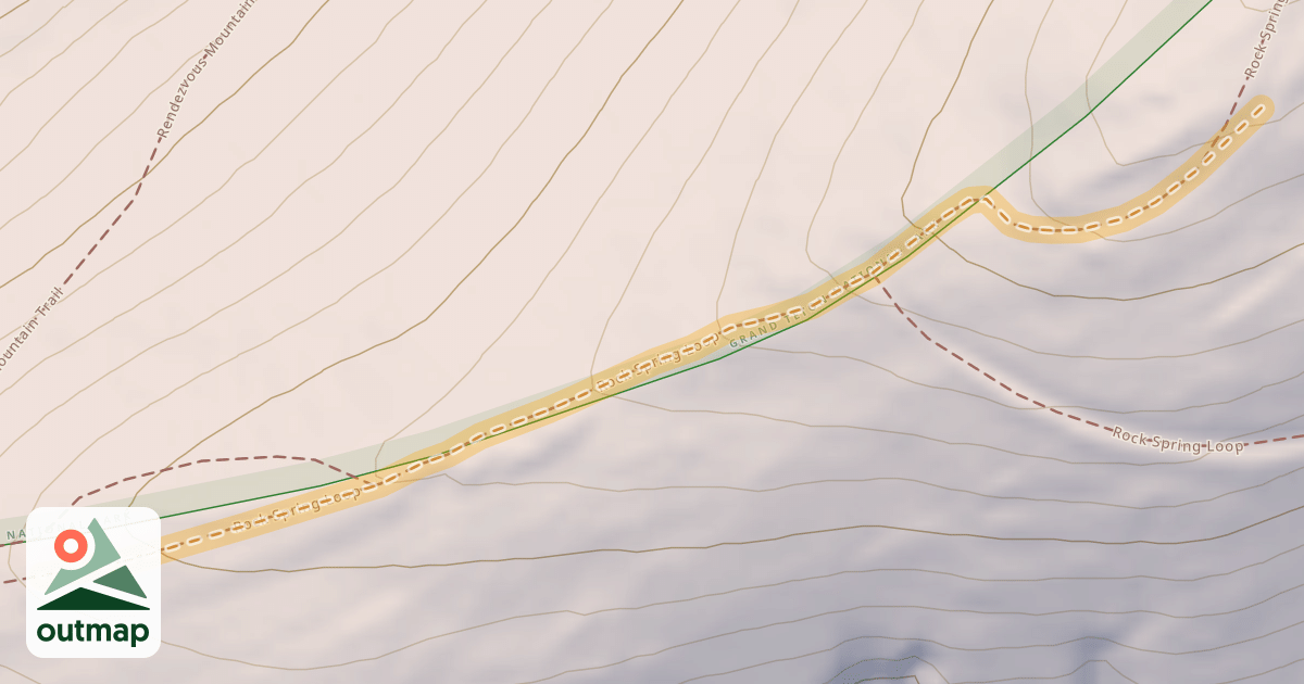 Map of Rock Springs Upper Traverse