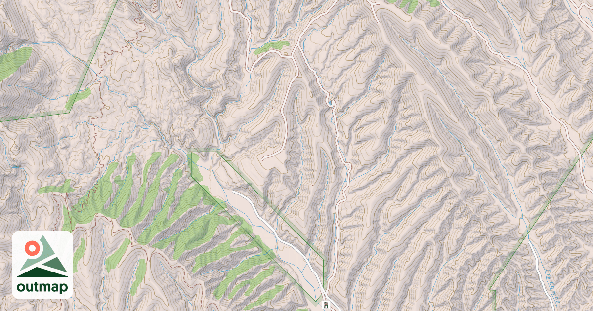 Map of BIG CASA DAM