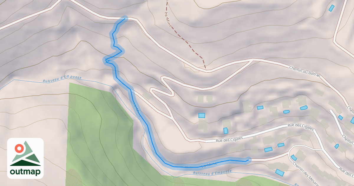 Map of La Mine