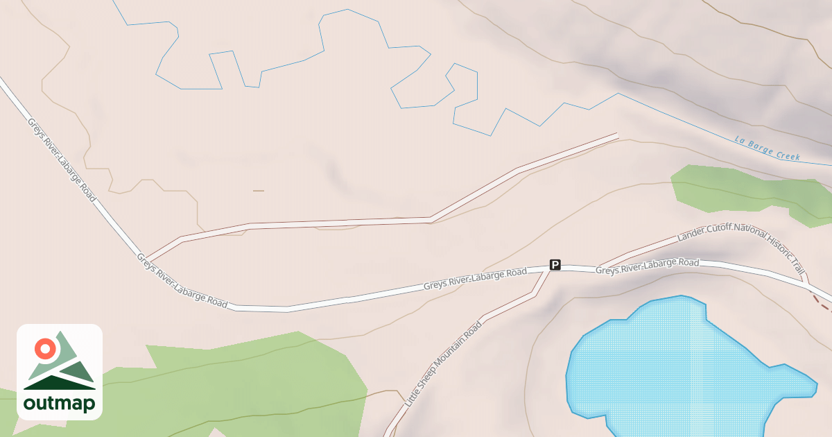 Map of Lander Cutoff Nat Historic Trl