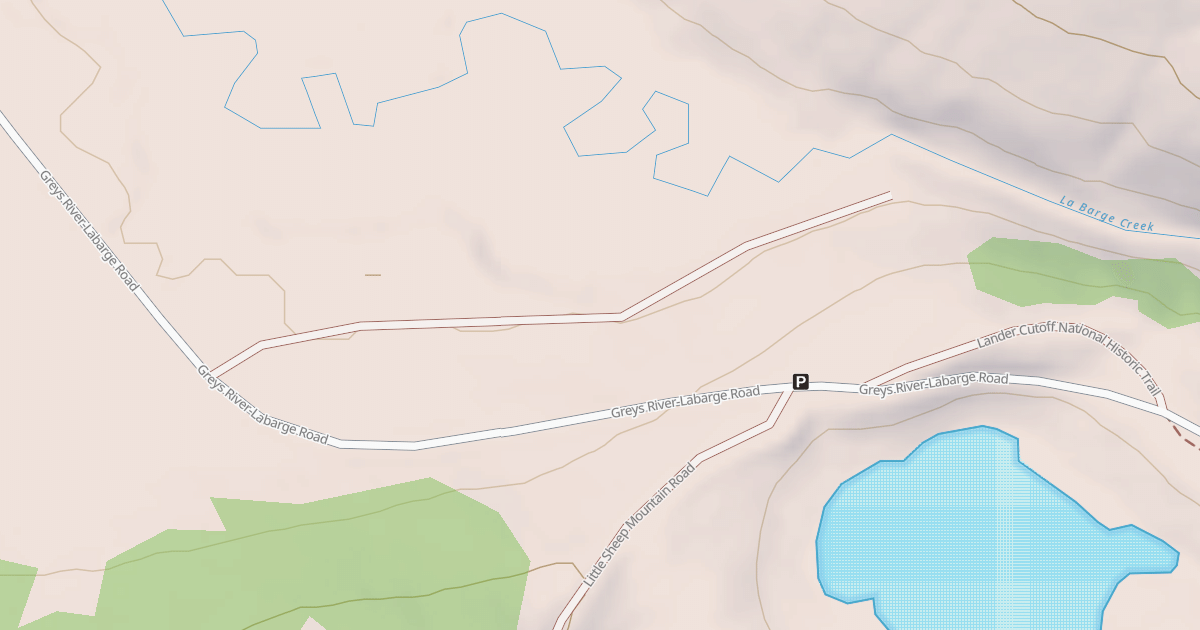 Map preview of Lander Cutoff Nat Historic Trl