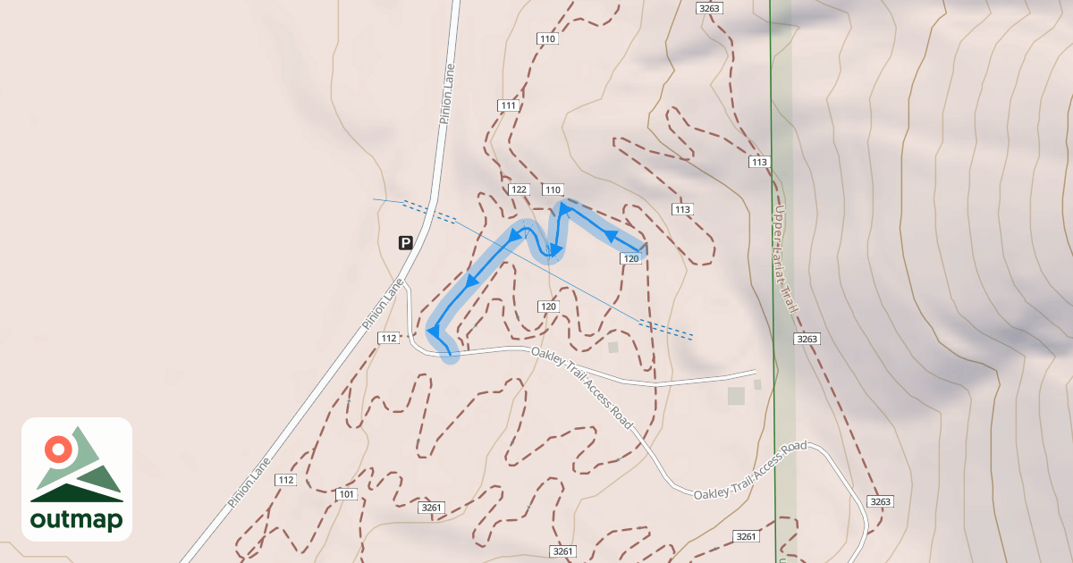 Map of Blue Ribbon Trail