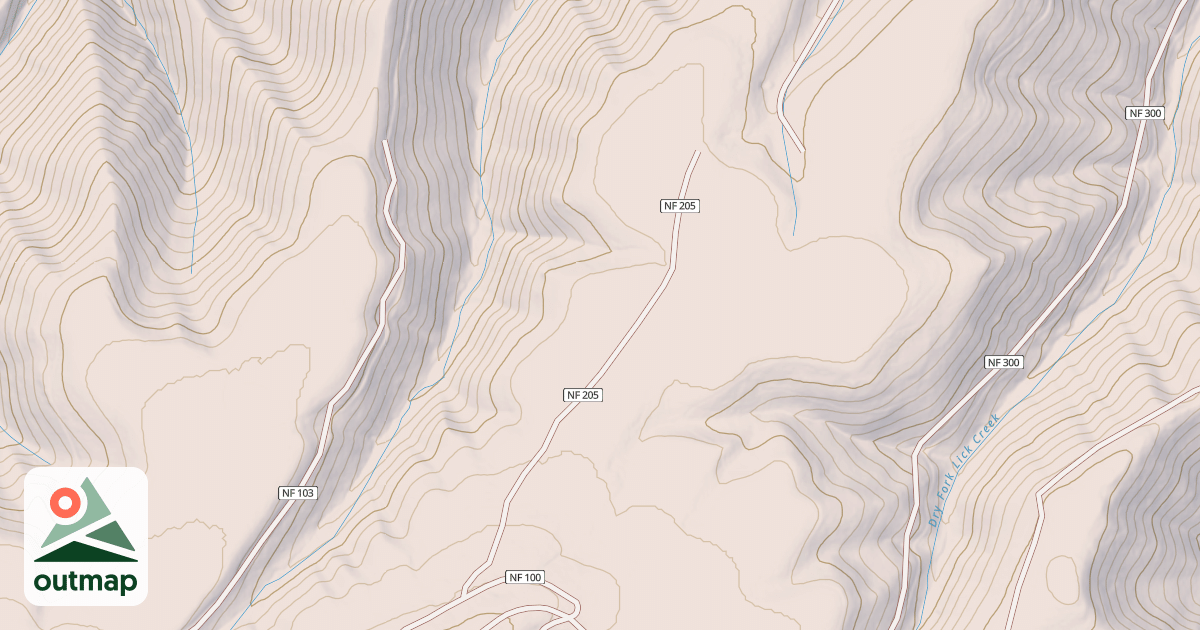 Map of BIG MUD SPRING RIDGE