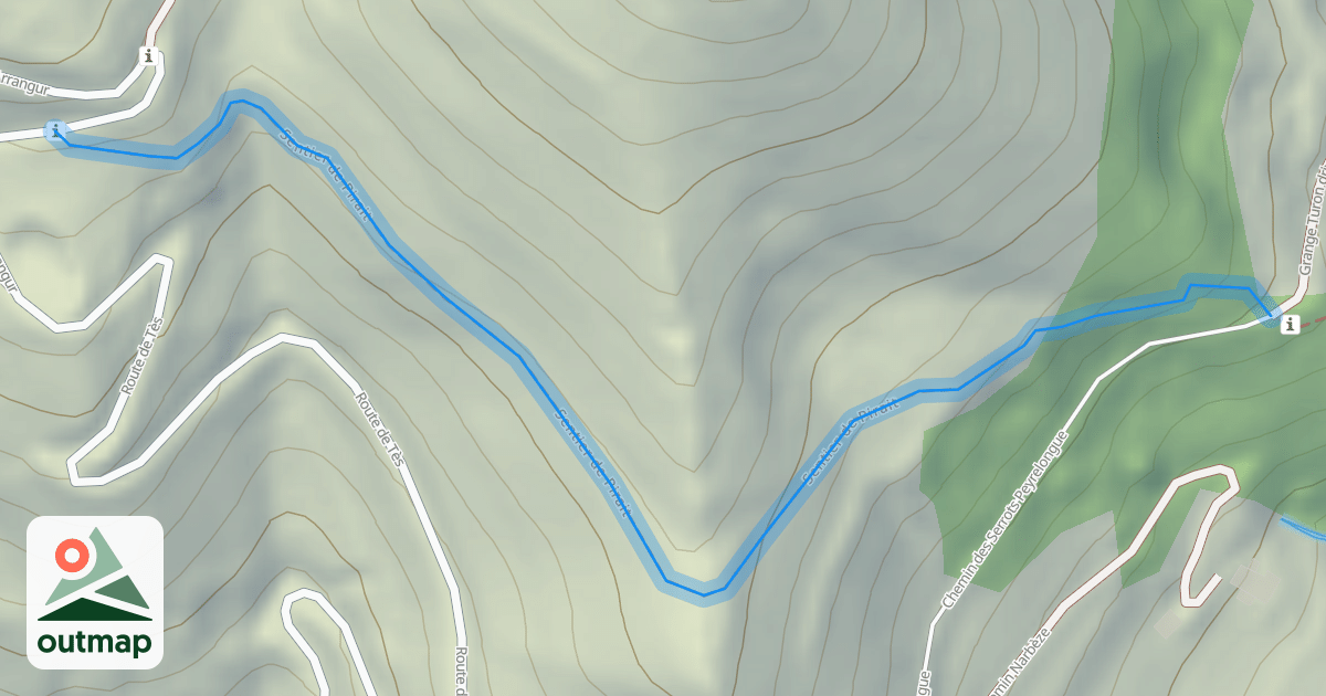 Map of Sentier de Pirait
