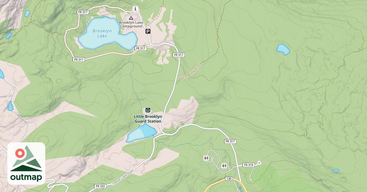 Map of BROOKLYN LAKE RD.