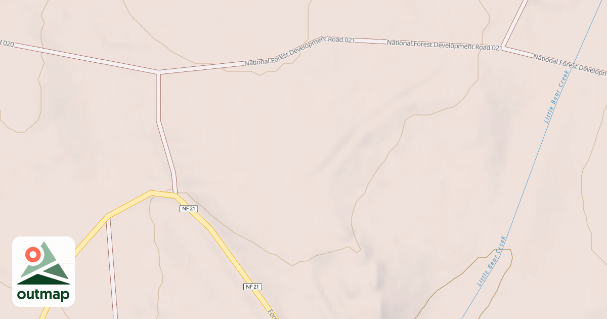 Map of USFS Motor Vehicle Use Map Roads {3D6DBD1E-6168-44D4-865A-E9F39E584D74}