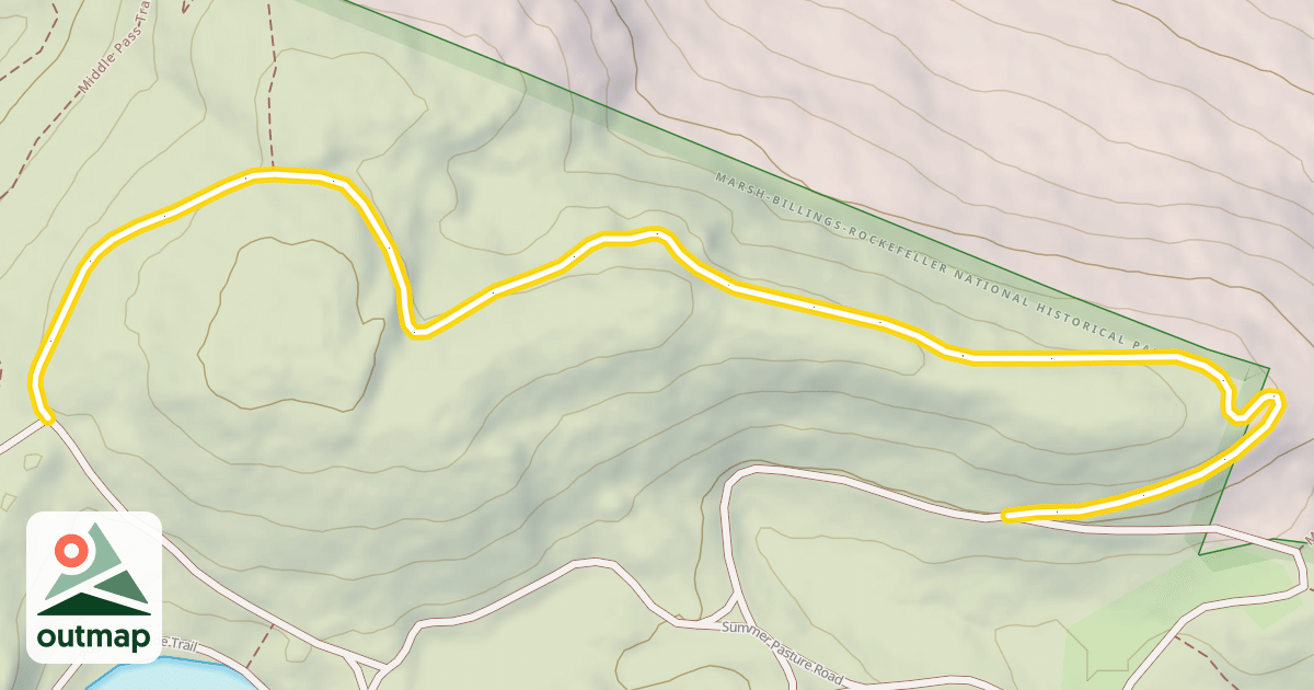 Map of North Ridge Loop Trail