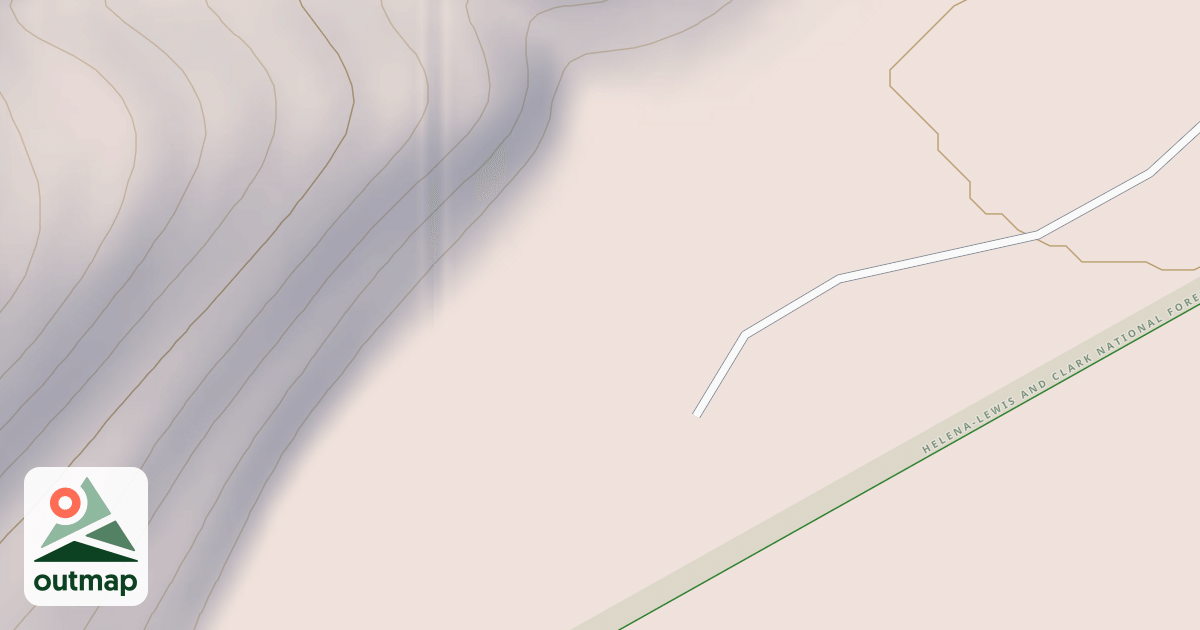 Map of DRY WOLF TRAILHEAD