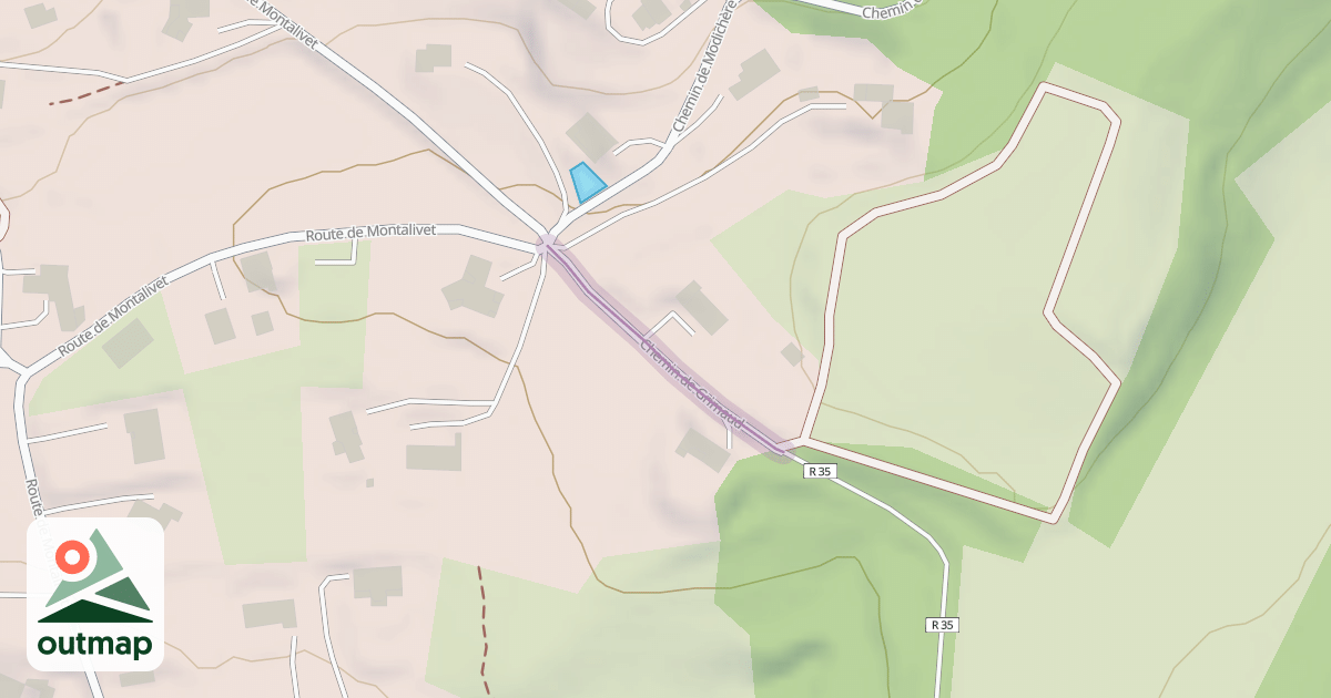 Map of Chemin de Grimaud
