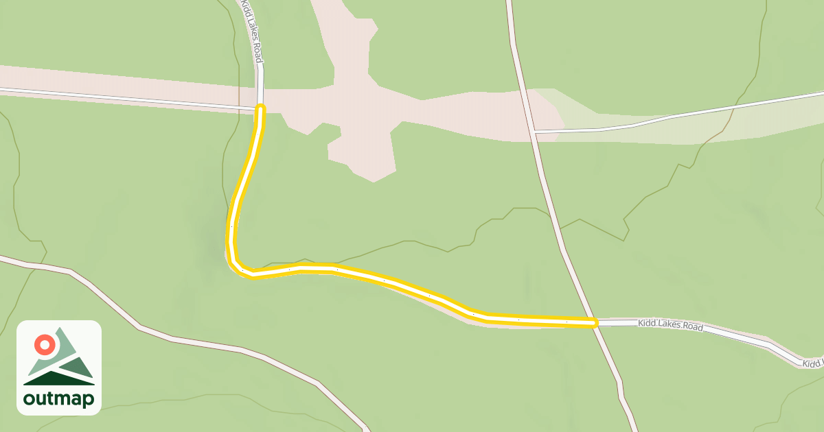 Map of Kidd Lakes Road