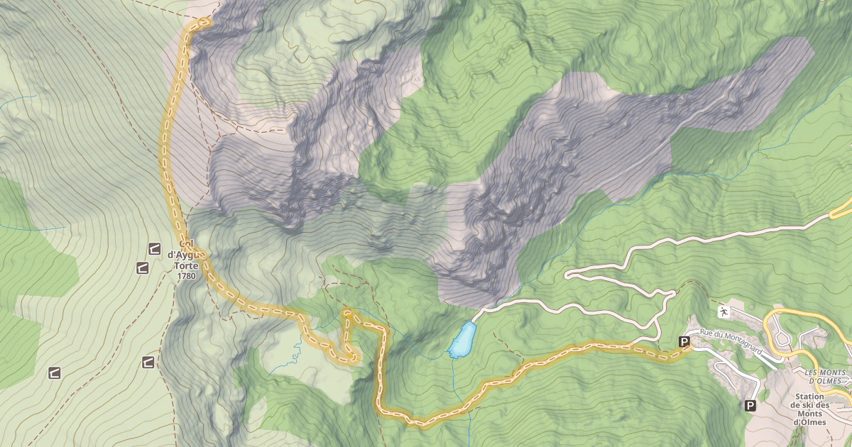 Map preview of Mont Fourcat — Les Monts d'Olmes