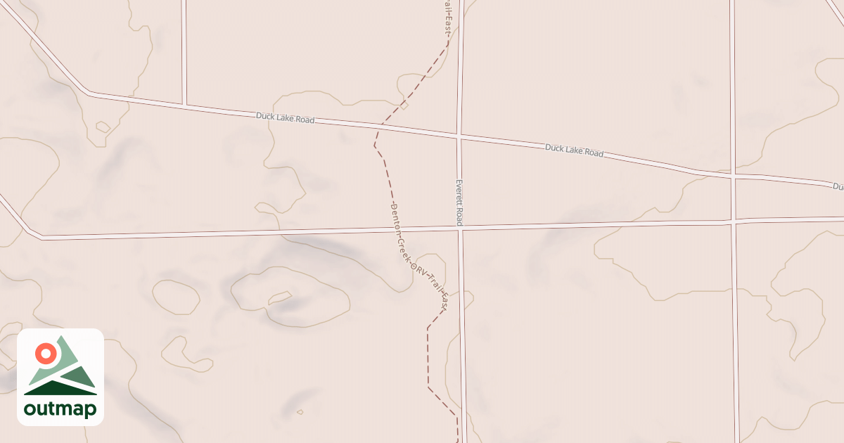 Map of Denton Creek Trail