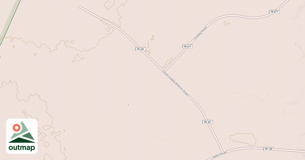 Map of S. GULLEY BRANCH