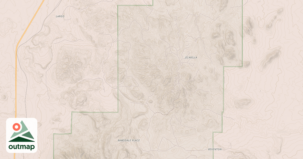 Map of COYOTE CANYON ROAD