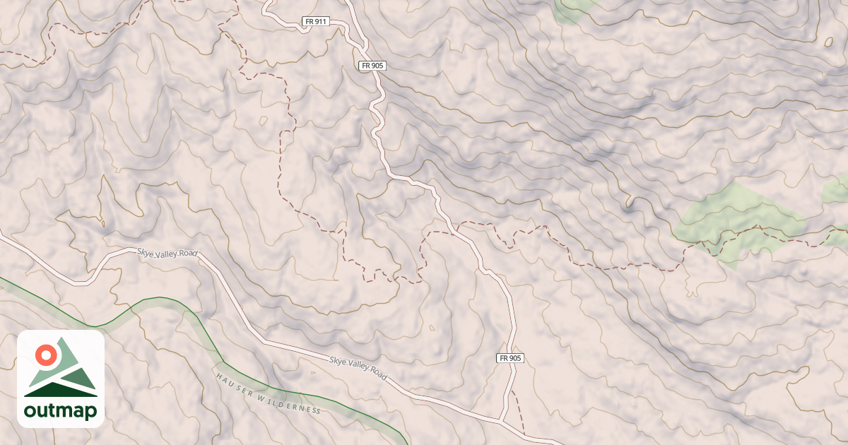 Map of Bronco Flat