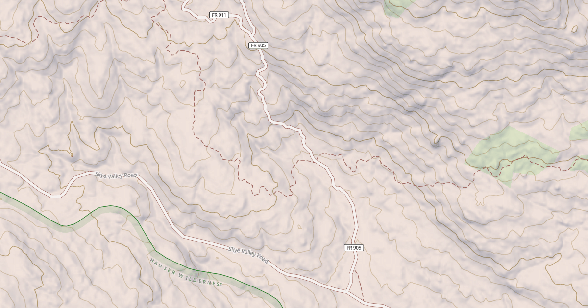 Map preview of Bronco Flat