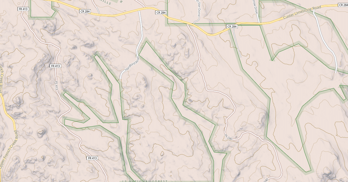 Map preview of CUSTER LIMESTONE BR 1A