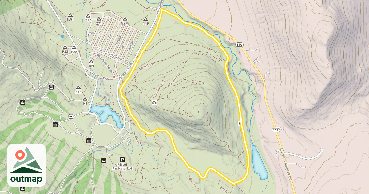 Map of Cobble Mountain Loop