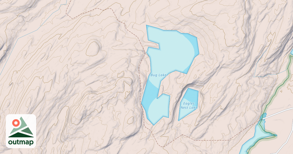Map of Bug Lake Trail