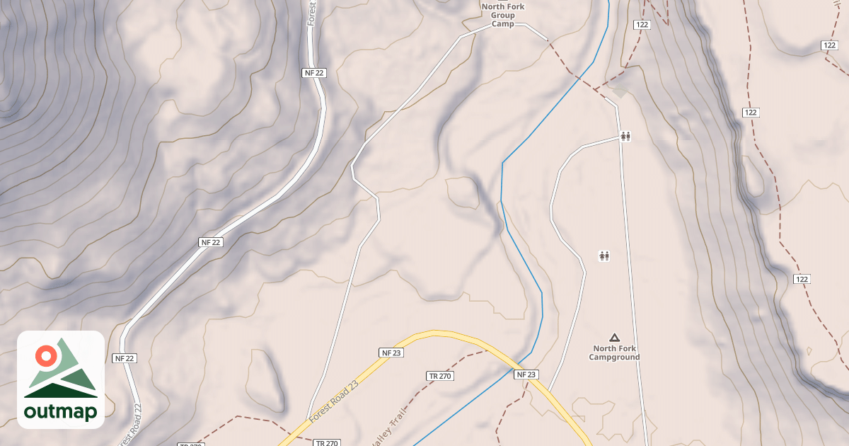 Map of N FORK GROUP CG
