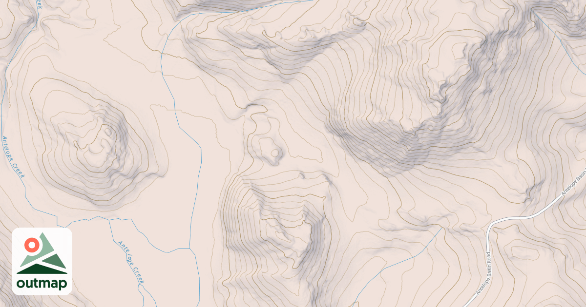 Map of ANTELOPE HORN