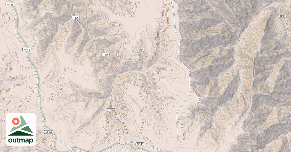 Map of E COTTONWOOD