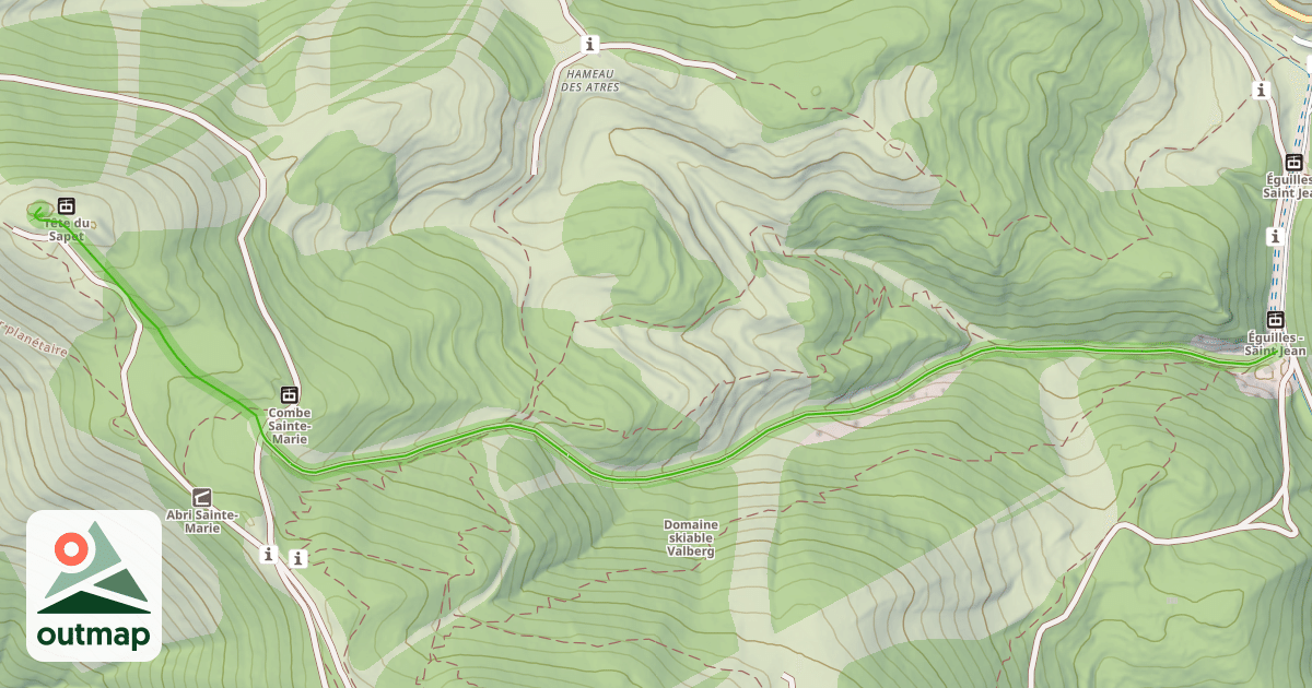 Map of Combe Sainte-Marie