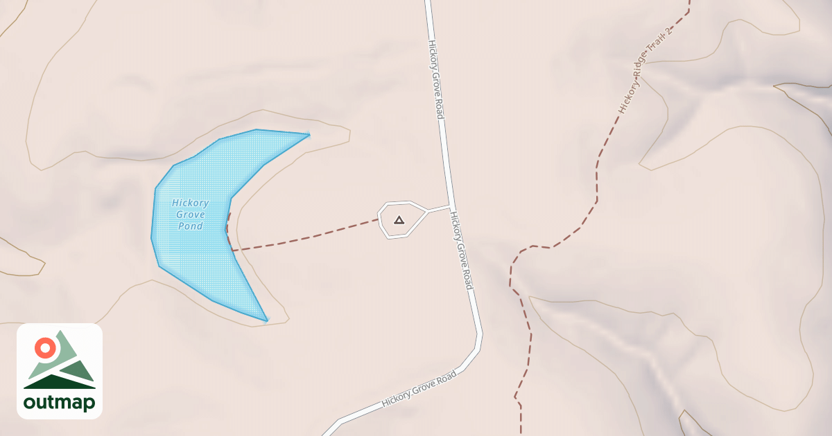 Map of HICKORY RIDGE POND PARKING