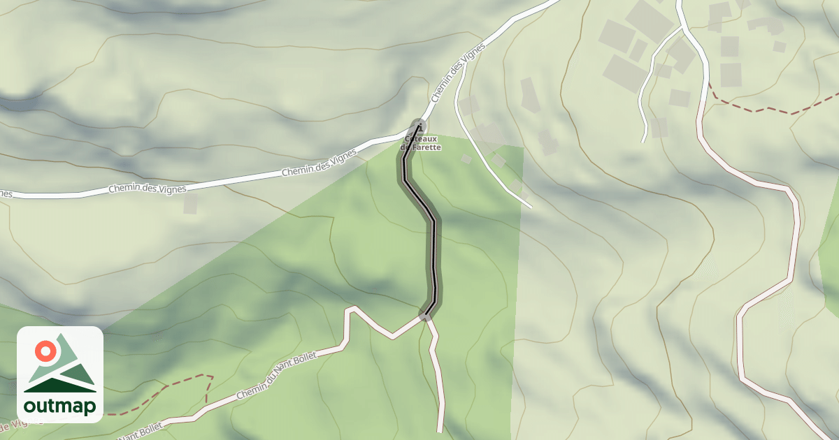 Map of Chemin de la Porterne de Vignes
