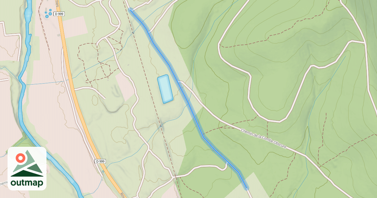 Map of Voie Romaine Ancien Chemin de Quissac à Nimes