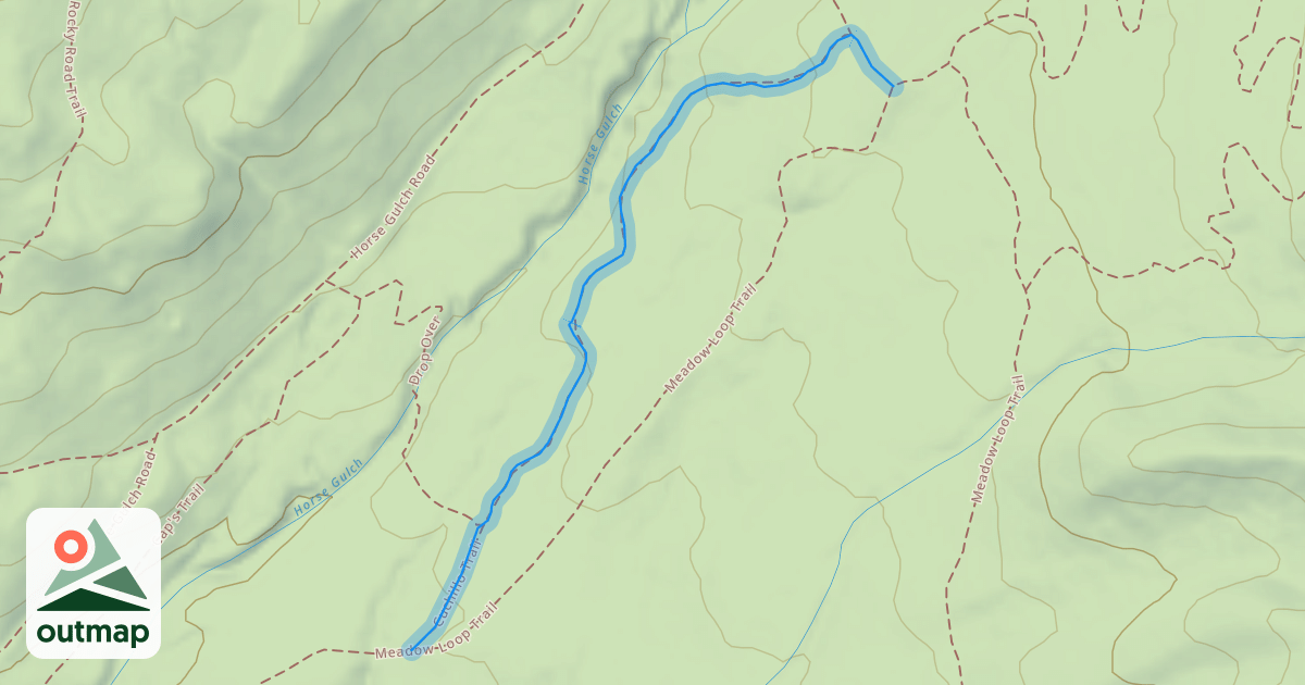 Map of Cuchillo Trail