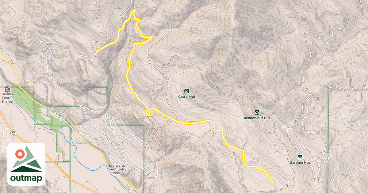 Map of National Forest Development Road 100