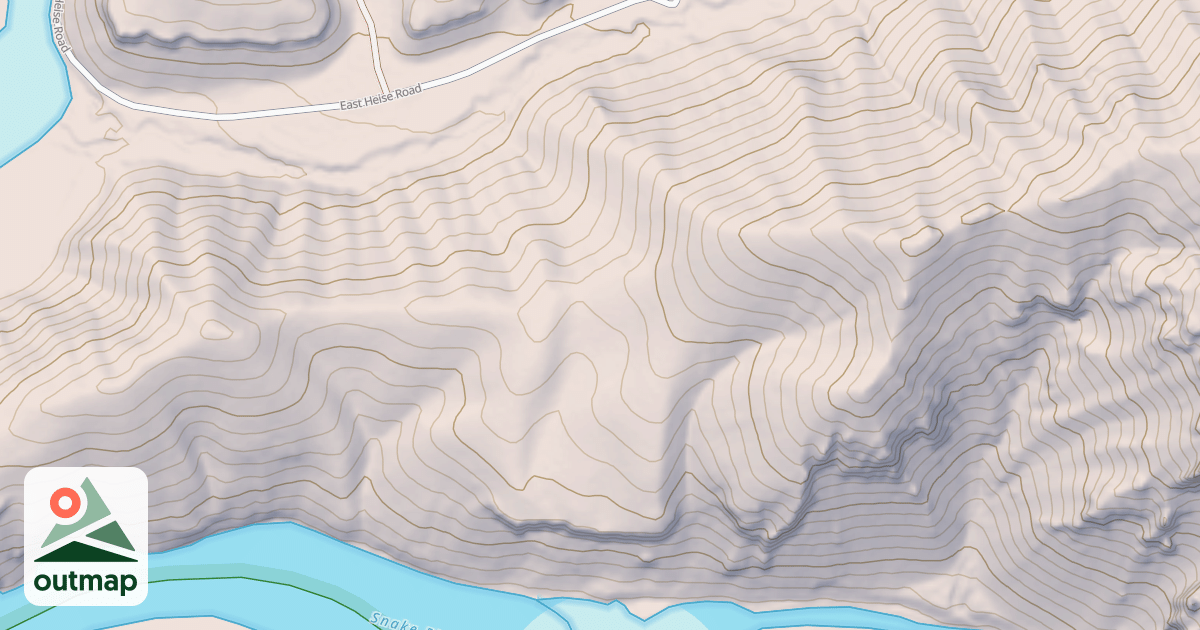 Map of South Fork Rim